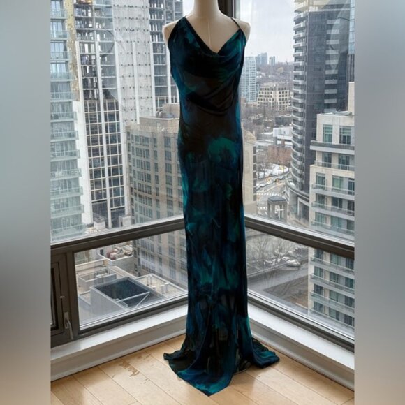 🆕 RAT & BOA 🧿 NWOT Rafinha Maxi Dress, Blue Green, Sz XL US 10 - Picture 11 of 15